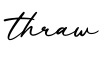 单词thraw书写