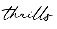 单词thrills书写
