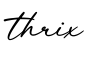单词thrix书写