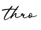单词thro书写