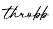 单词throbb书写