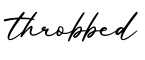 单词throbbed书写
