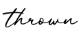 单词thrown书写