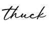 单词thuck书写