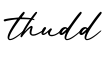 单词thudd书写