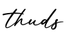 单词thuds书写