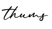 单词thums书写