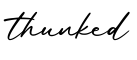 单词thunked书写