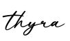 单词thyra书写
