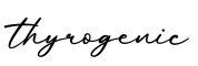单词thyrogenic书写