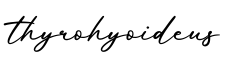 单词thyrohyoideus书写