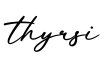单词thyrsi书写