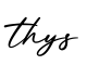 单词thys书写