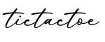 单词tictactoe书写
