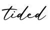 单词tided书写