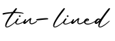 单词tin-lined书写
