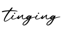 单词tinging书写