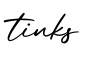单词tinks书写