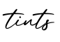 单词tints书写