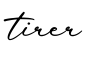 单词tirer书写