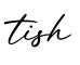 单词tish书写