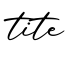 单词tite书写