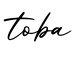 单词toba书写