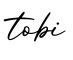 单词tobi书写