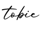 单词tobie书写