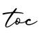单词toc书写
