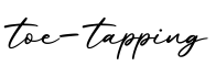 单词toe-tapping书写