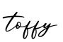 单词toffy书写