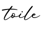 单词toile书写
