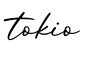 单词tokio书写