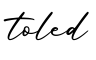 单词toled书写