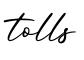 单词tolls书写
