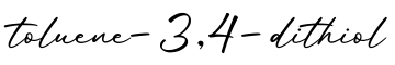 单词toluene-3,4-dithiol书写