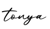 单词tonya书写