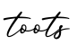 单词toots书写