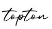 单词topton书写