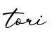 单词tori书写