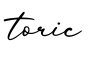 单词toric书写