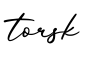 单词torsk书写