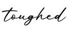 单词toughed书写