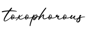 单词toxophorous书写