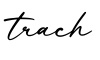 单词trach书写