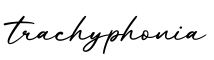 单词trachyphonia书写