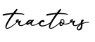 单词tractors书写