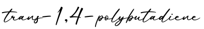 单词trans-1,4-polybutadiene书写