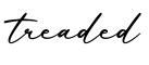 单词treaded书写